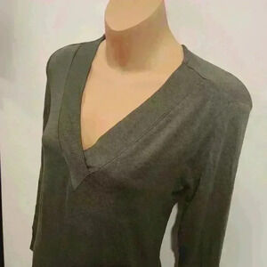 NWT Market & Spruce Olive Estoria French Terry Pocket Knit Long-Sleeve Top